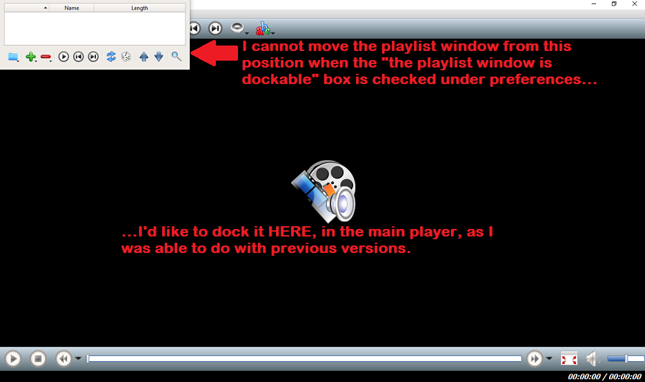 SMPLAYER - playlist not docking.png